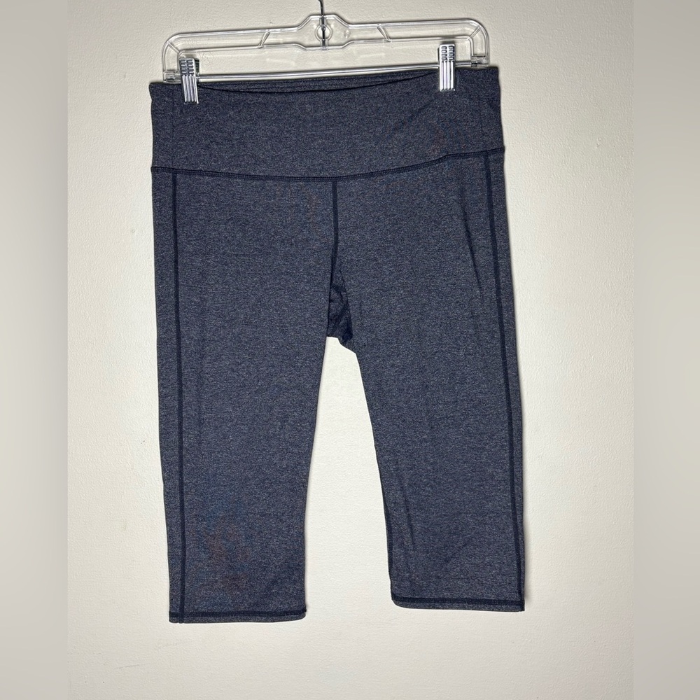 Athleta Odyssey Chaturanga Capri Legging Navy Blue Leggings Size M